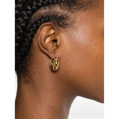 Tom Wood Sphere Hoop Earrings In Gold