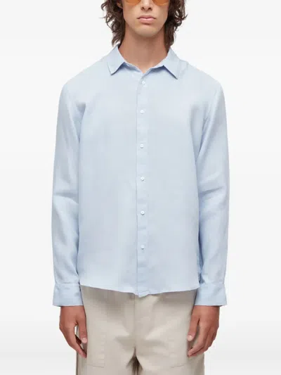 Osklen Classic Linen Shirt In Blue