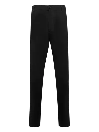 Moncler Logo-patch Trousers In Black