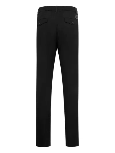Moncler Logo-patch Trousers In Black