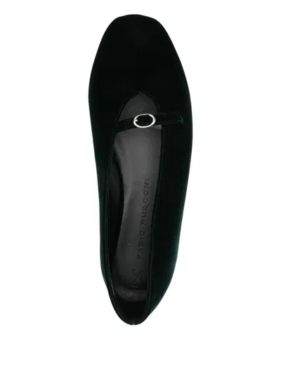Fabio Rusconi Strap Ballet Flats In Black
