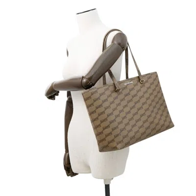 Pre-owned Balenciaga Brown Pvc Tote Bag ()