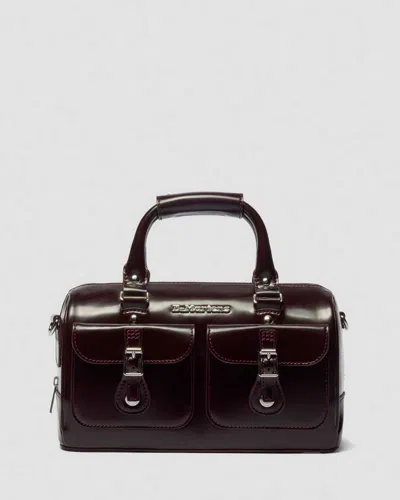 Dr. Martens Top Handle Rub Off Leder Tasche In Red