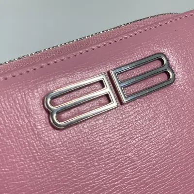 Pre-owned Balenciaga Light Pink Leather Wallet (bi-fold) ()