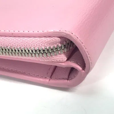 Pre-owned Balenciaga Light Pink Leather Wallet (bi-fold) ()