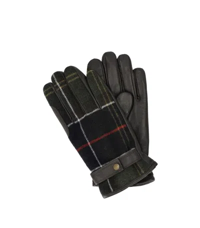 Barbour Newbrough Tartan Gloves In Black