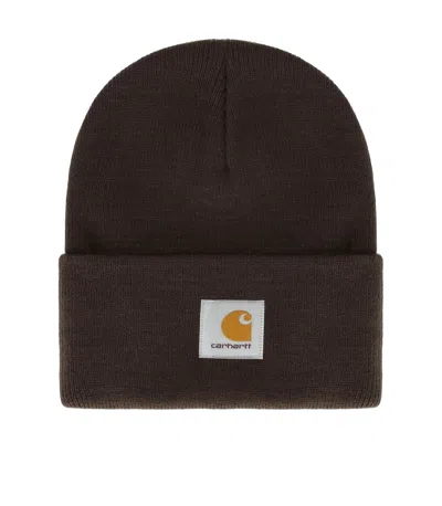 Carhartt Acrylic Watch Palisander Beanie In Brown