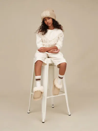 Ugg Girls Tazzelle Slippers In Brown