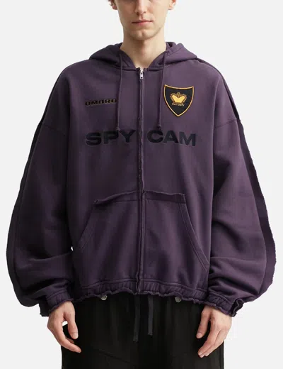 Umbro X Slam Jam Spycam Masked Zip Hoodie In Purple