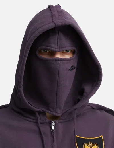 Umbro X Slam Jam Spycam Masked Zip Hoodie In Purple
