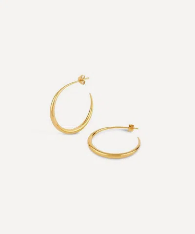 Dinny Hall 18ct Gold-plated Vermeil Silver Signature Hera Hoop Earrings In Gold