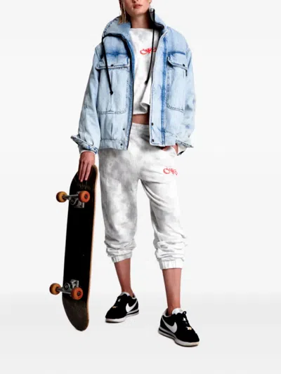 One Teaspoon Logo Track Pants In White