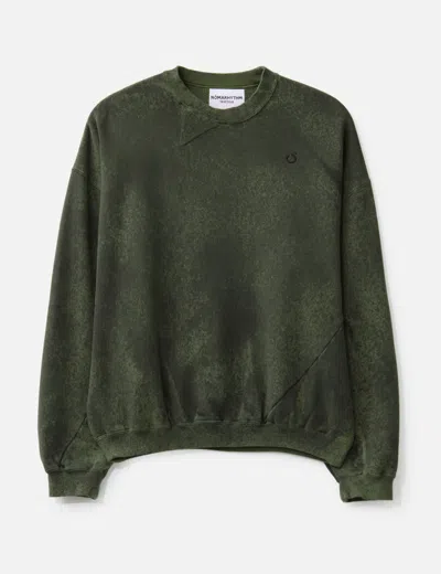 Nòmarhythm Textile Hand Dye Twist Sweat In Green