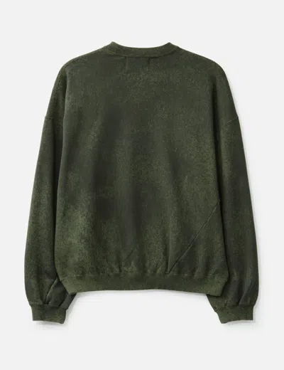 Nòmarhythm Textile Hand Dye Twist Sweat In Green