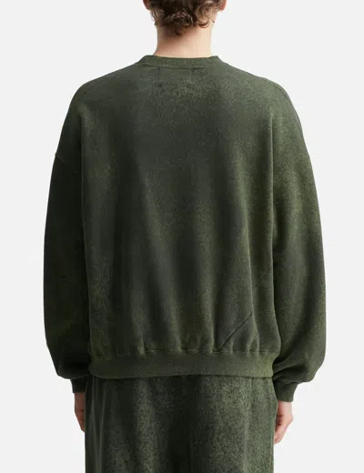 Nòmarhythm Textile Hand Dye Twist Sweat In Green