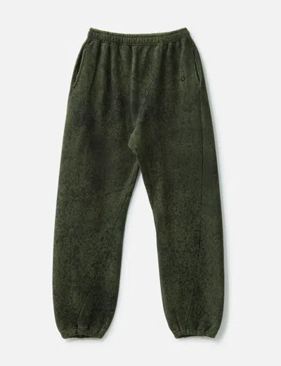 Nòmarhythm Textile Hand Dye Twist Pants In Green