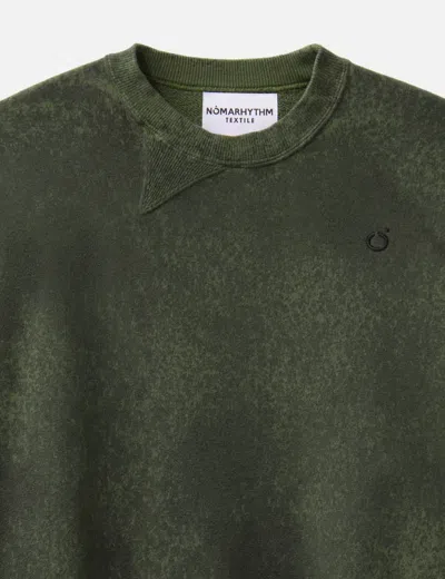 Nòmarhythm Textile Hand Dye Twist Sweat In Green