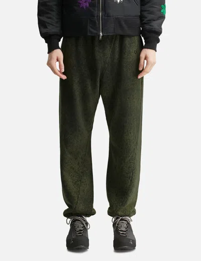 Nòmarhythm Textile Hand Dye Twist Pants In Green