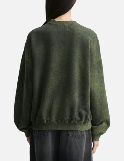 Nòmarhythm Textile Hand Dye Twist Sweat In Green