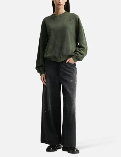 Nòmarhythm Textile Hand Dye Twist Sweat In Green