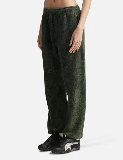 Nòmarhythm Textile Hand Dye Twist Pants In Green