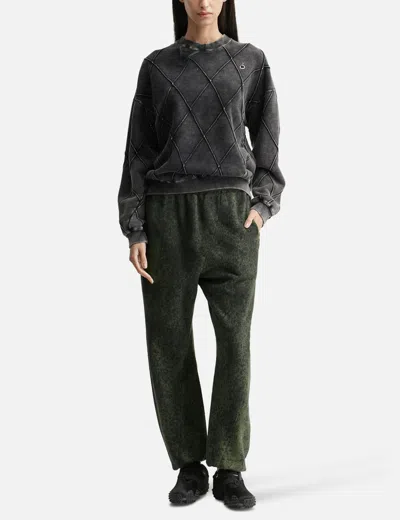 Nòmarhythm Textile Hand Dye Twist Pants In Green