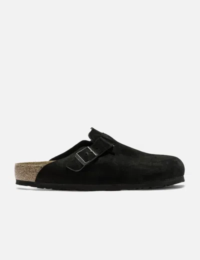 Birkenstock Boston Soft Footbed In Black