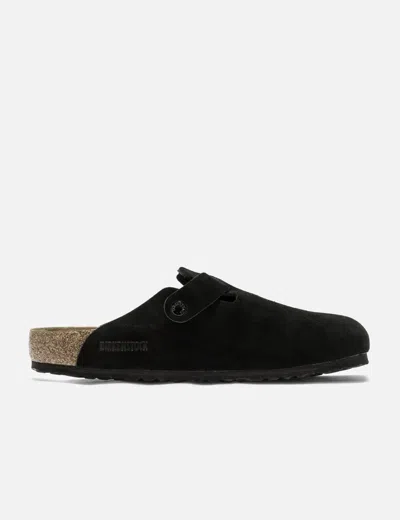 Birkenstock Boston Soft Footbed In Black