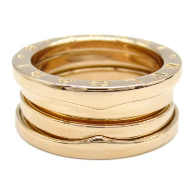 Pre-owned Bvlgari Gold Pink Gold (18k) Band Ring ()