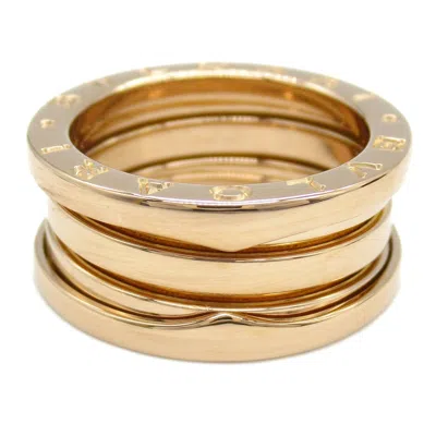 Pre-owned Bvlgari Gold Pink Gold (18k) Band Ring ()