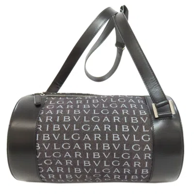 Pre-owned Bvlgari Gray Canvas Shoulder Bag ()