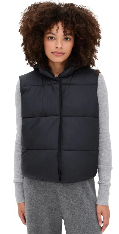 Z Supply Essential Puffer Vest Black In Black