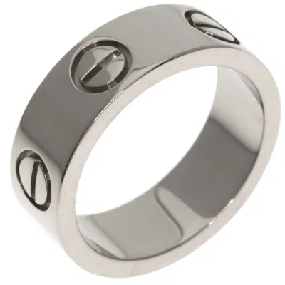 Pre-owned Cartier White Gold White Gold (18k) Band Ring ()