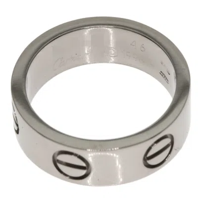 Pre-owned Cartier White Gold White Gold (18k) Band Ring ()