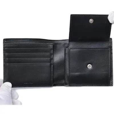 Pre-owned Celine Black Leather Long Bill Wallet (bi-fold) ()