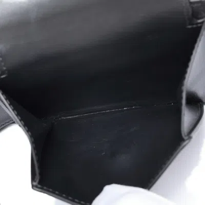 Pre-owned Celine Black Leather Long Bill Wallet (bi-fold) ()