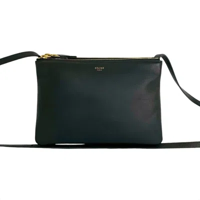Pre-owned Celine Black Leather Pochette Shoulder Bag ()