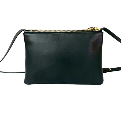 Pre-owned Celine Black Leather Pochette Shoulder Bag ()