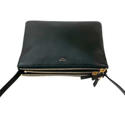 Pre-owned Celine Black Leather Pochette Shoulder Bag ()