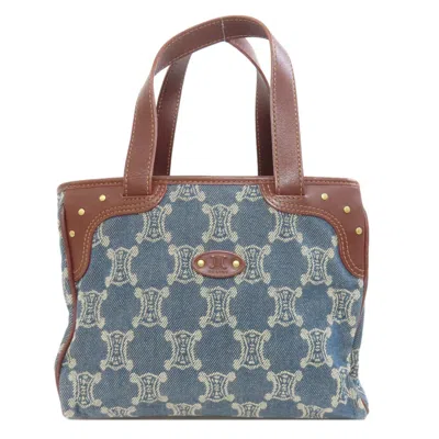 Pre-owned Celine Blue Denim Handbag ()