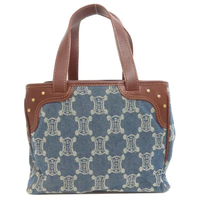Pre-owned Celine Blue Denim Handbag ()