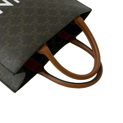 Pre-owned Celine Brown Leather Pvc Handbag Shoulder Bag Tote Bag ()