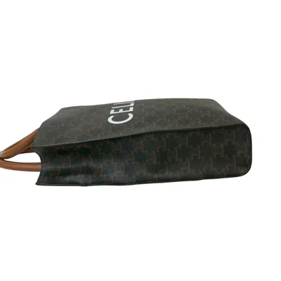 Pre-owned Celine Brown Leather Pvc Handbag Shoulder Bag Tote Bag ()