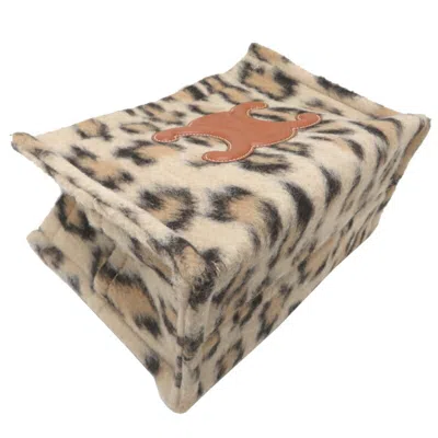 Pre-owned Celine Cabas Brown Textile Leather Tote Bag ()