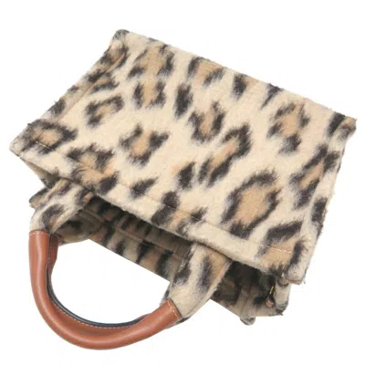 Pre-owned Celine Cabas Brown Textile Leather Tote Bag ()