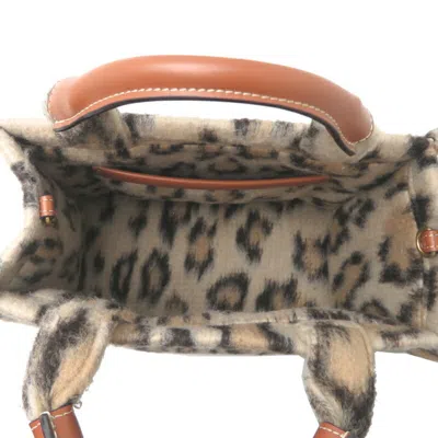 Pre-owned Celine Cabas Brown Textile Leather Tote Bag ()