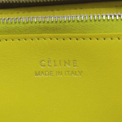 Pre-owned Celine Gray Leather Long Wallet (bi-fold) ()