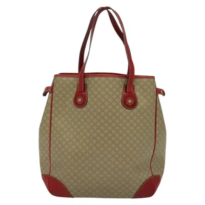 Pre-owned Celine Céline Macadam Beige Canvas Tote Bag () In Sand