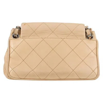 Pre-owned Chanel 2,55 Beige Leather Shoulder Bag () In Sand