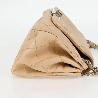 Pre-owned Chanel 2,55 Beige Leather Shoulder Bag () In Sand